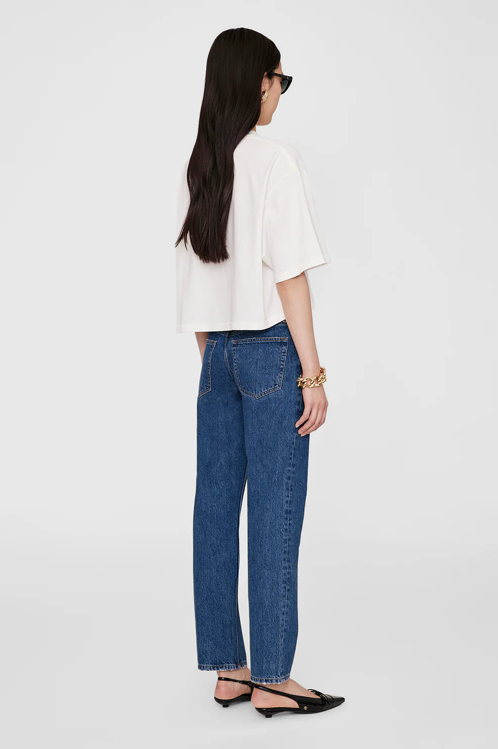 Anine Bing Myers Cropped Tee