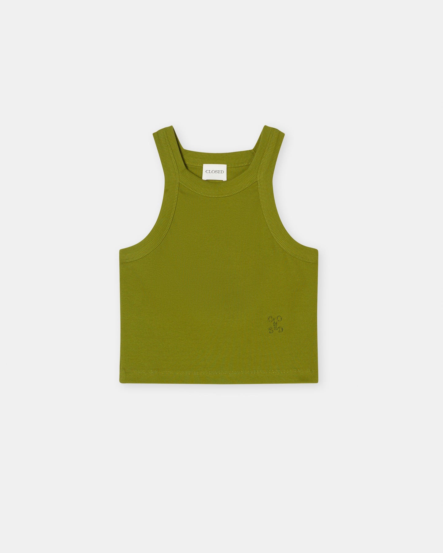 Closed Cropped Racer Top