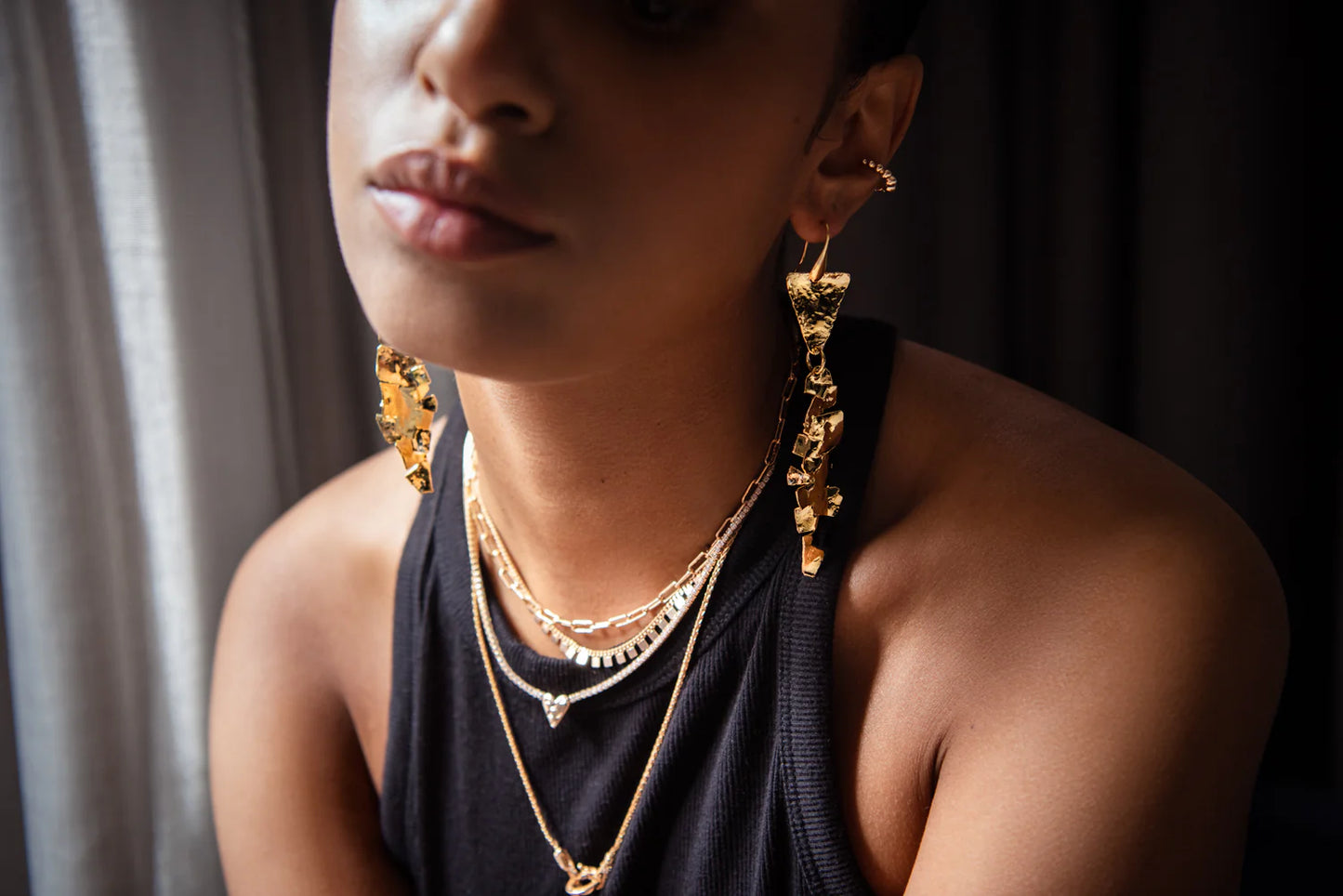 Maison Irem Ball Ear Cuff
