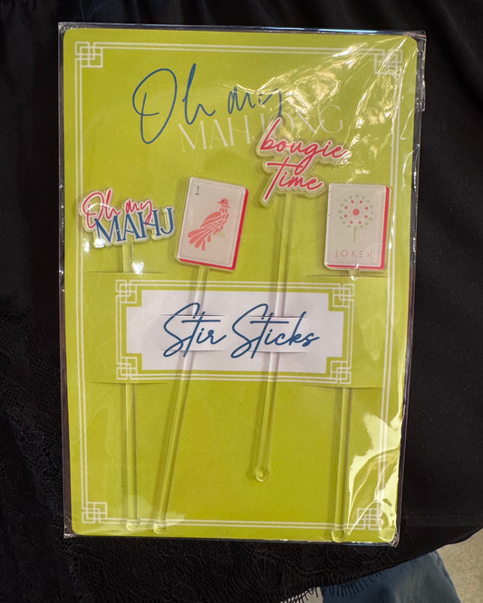 Mahjong Cocktail Stir Sticks