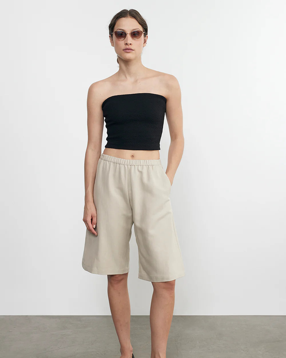 Enza Costa Jacquard Bandeau Top