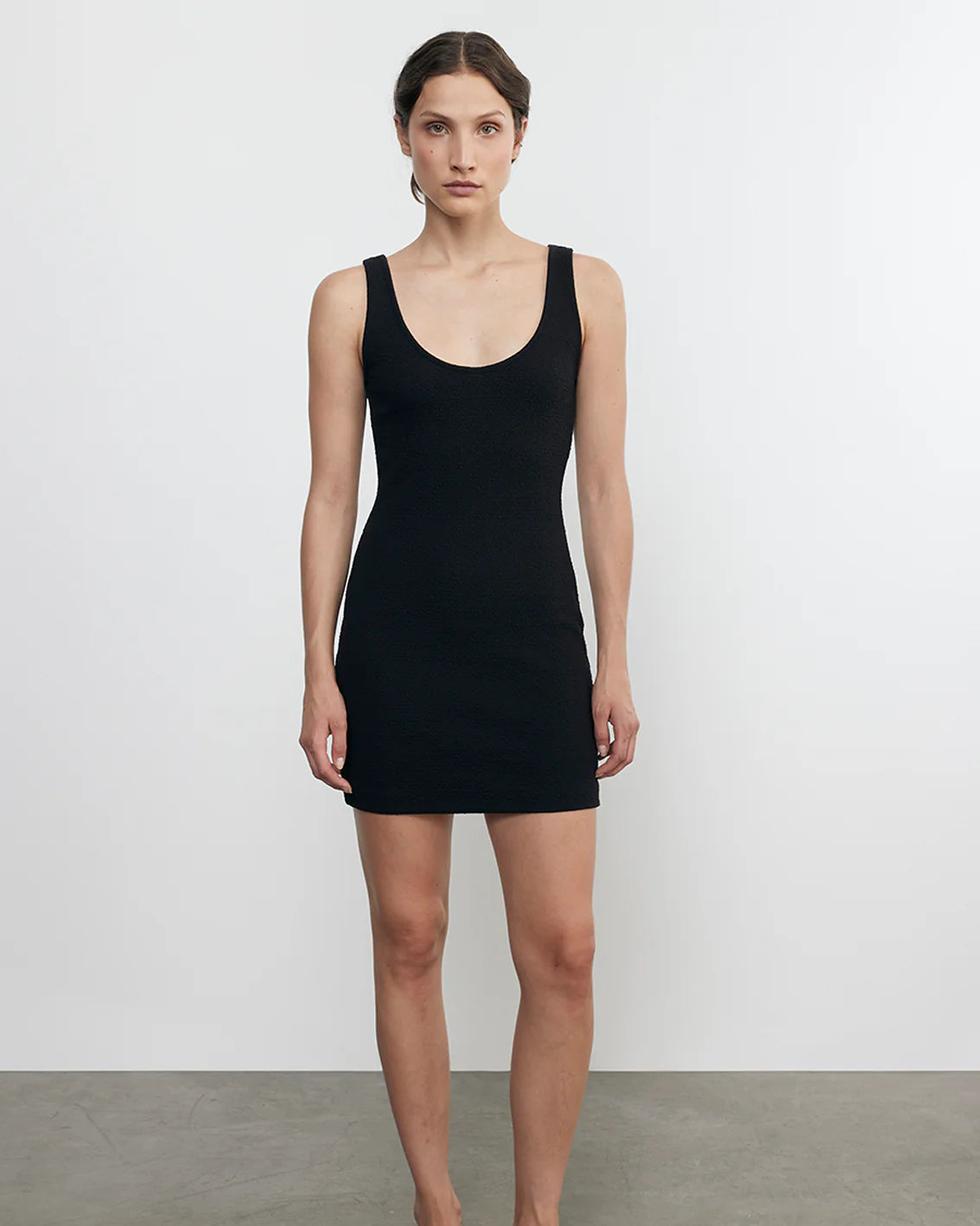 Enza Costa Jacquard Tank Mini Dress