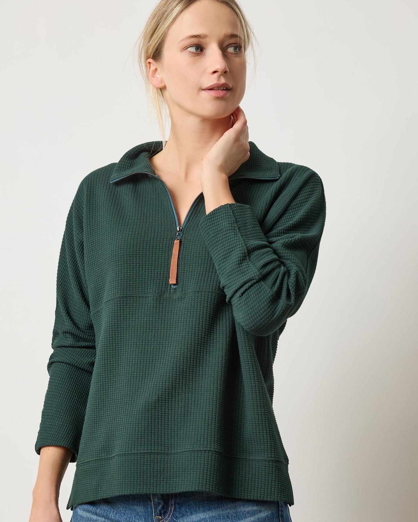 Lilla P Dolman Oversized Half Zip