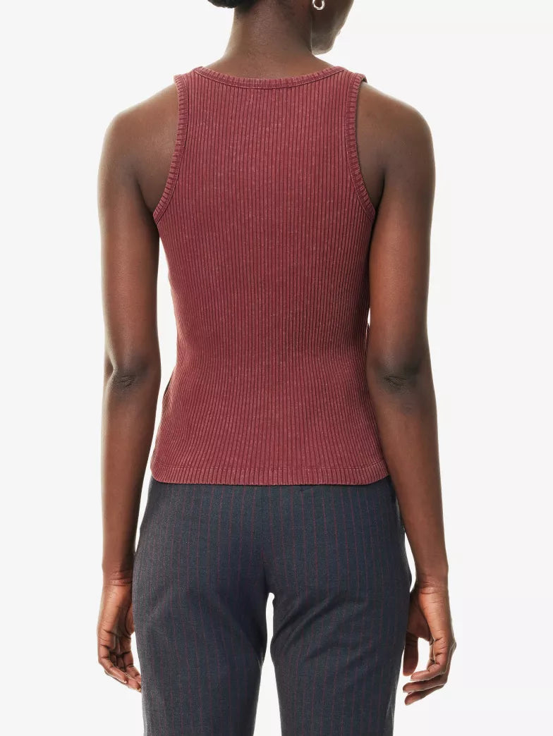 Ganni Heavy Rib Jersey Tank Top