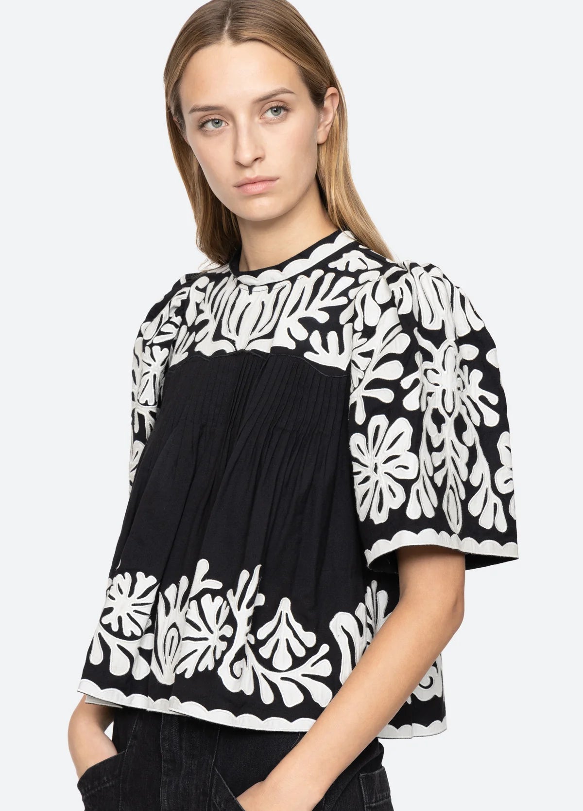 Sea Agathe Applique SS Top