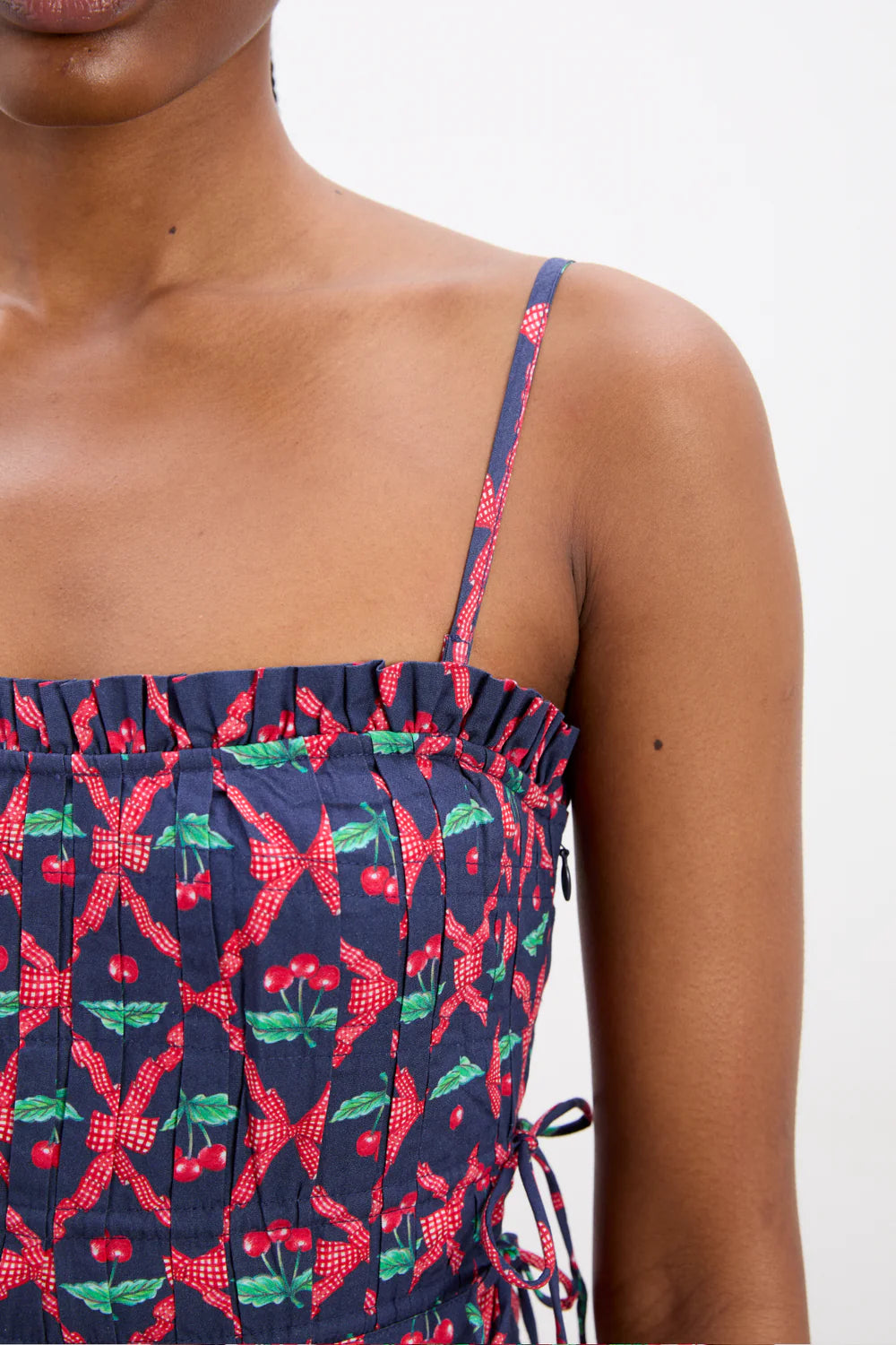 Damson Madder Keila Midi Dress Cherry Pie