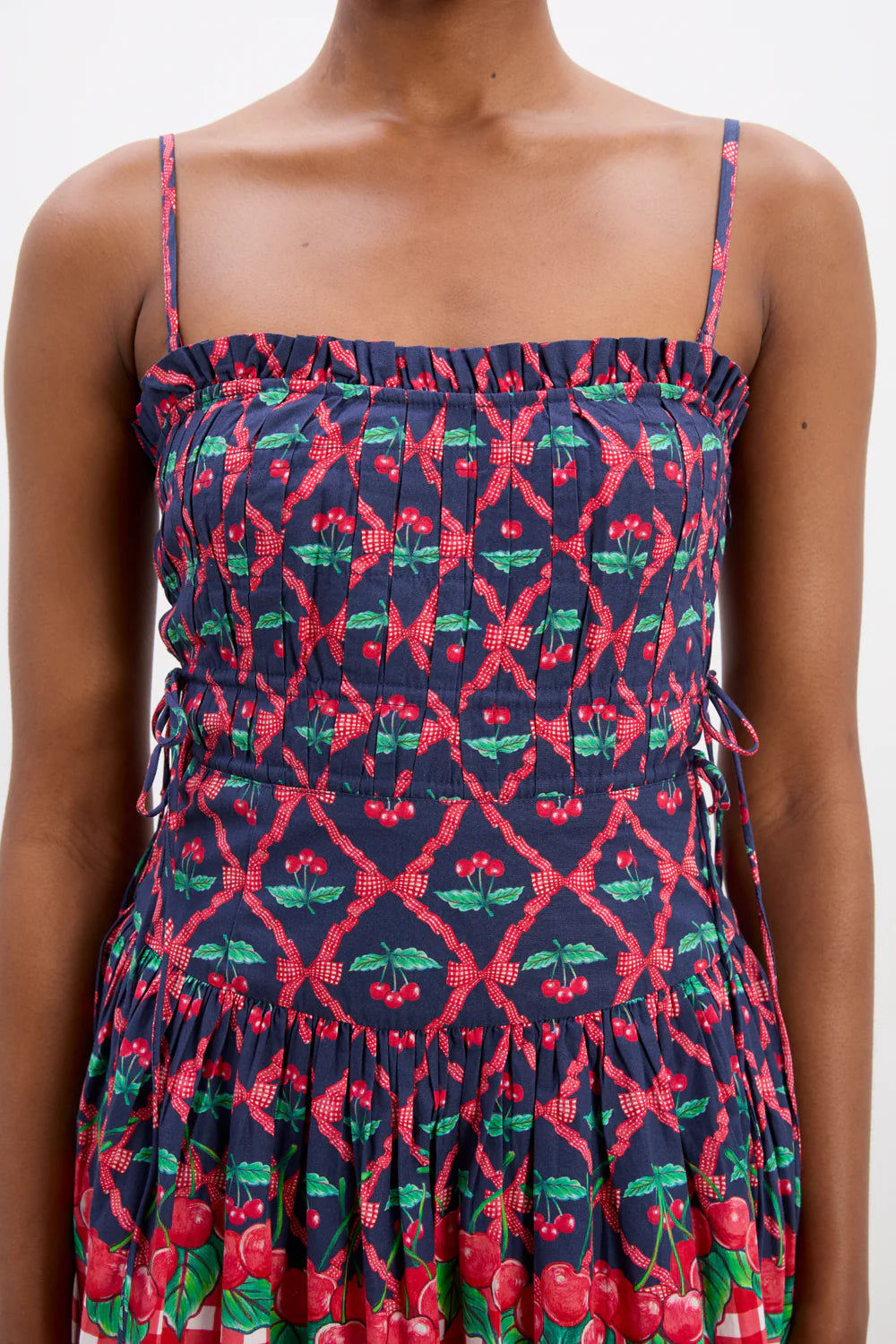 Damson Madder Keila Midi Dress Cherry Pie