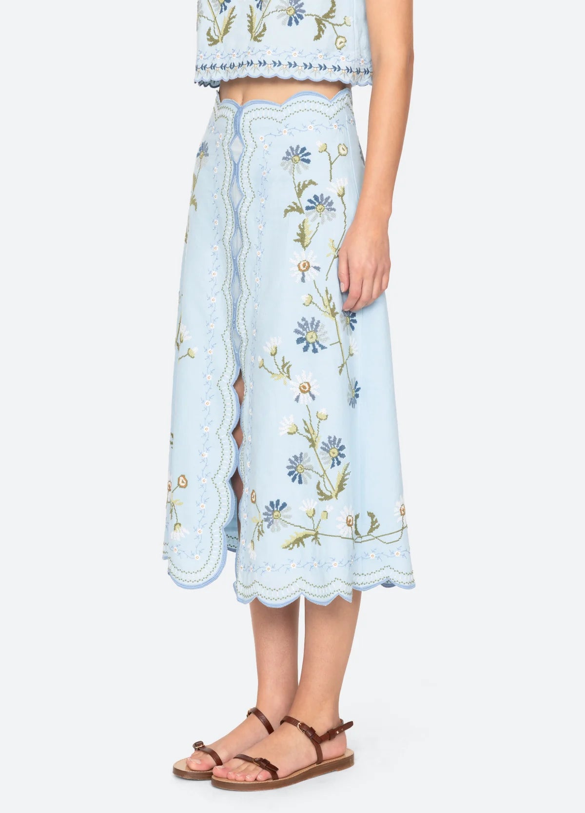 Sea NY Audra Embroidery Skirt