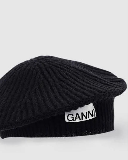 Ganni Structured Rib Beret