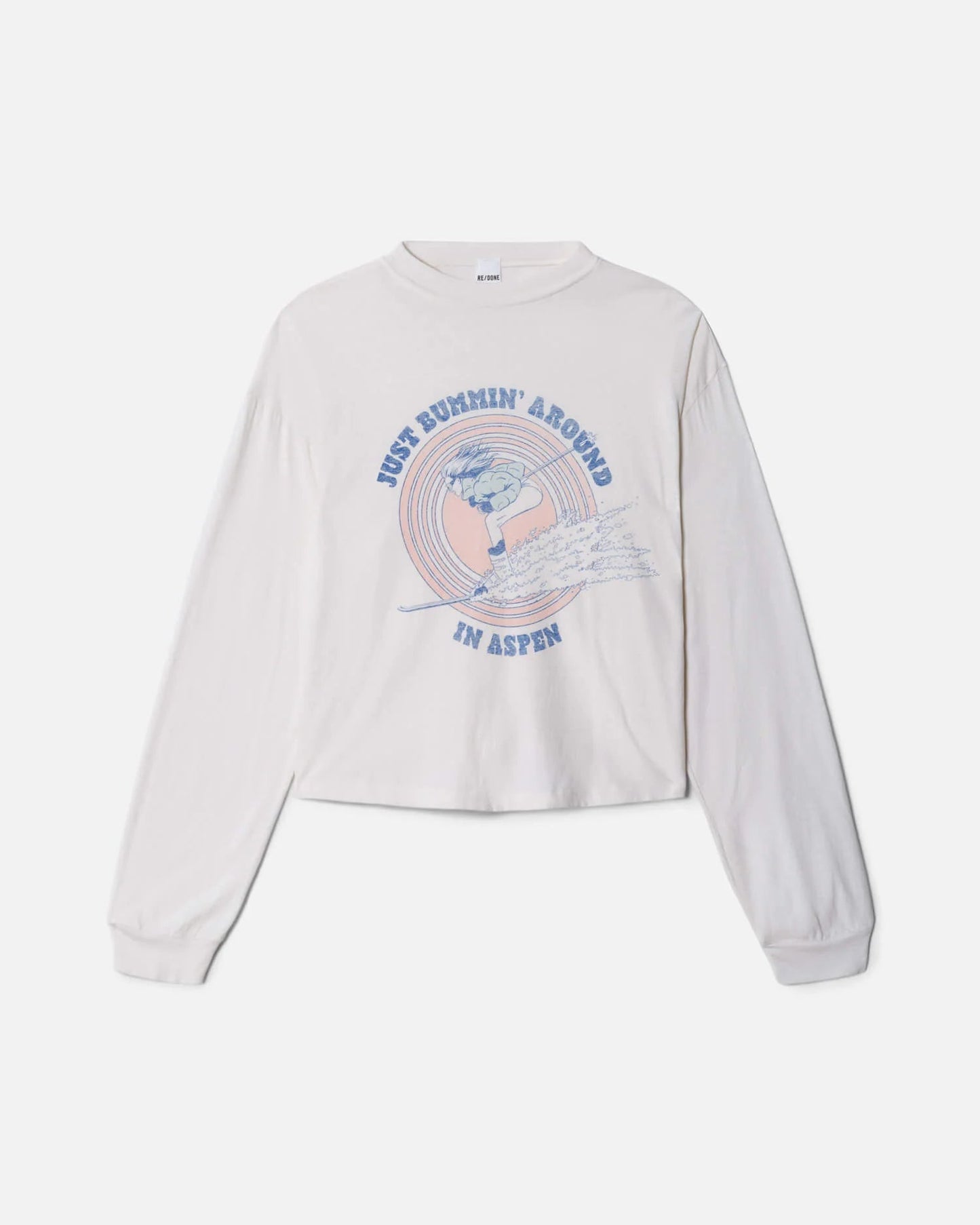 Re/Done Boxy Boyfriend Long Sleeve - Ski Bum
