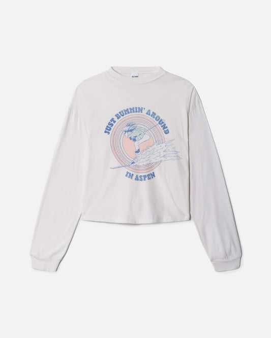 Re/Done Boxy Boyfriend Long Sleeve - Ski Bum