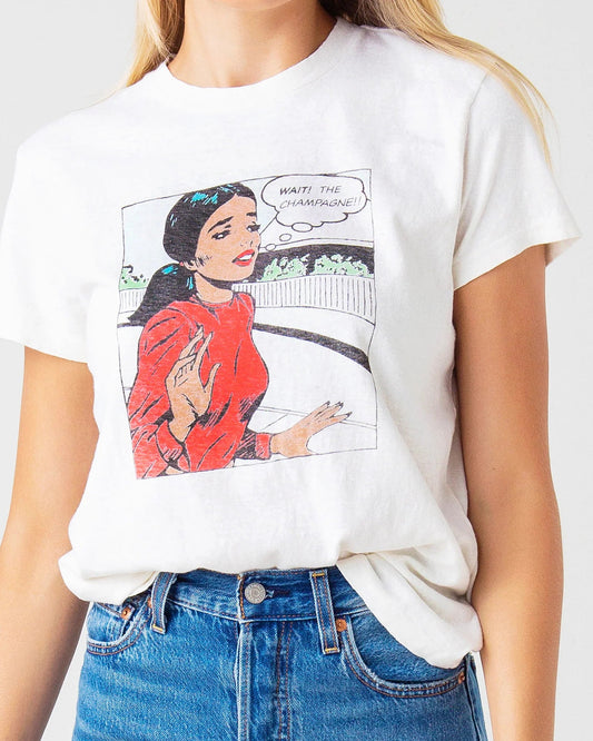 Re/Done 70s Loose Tee Champagne