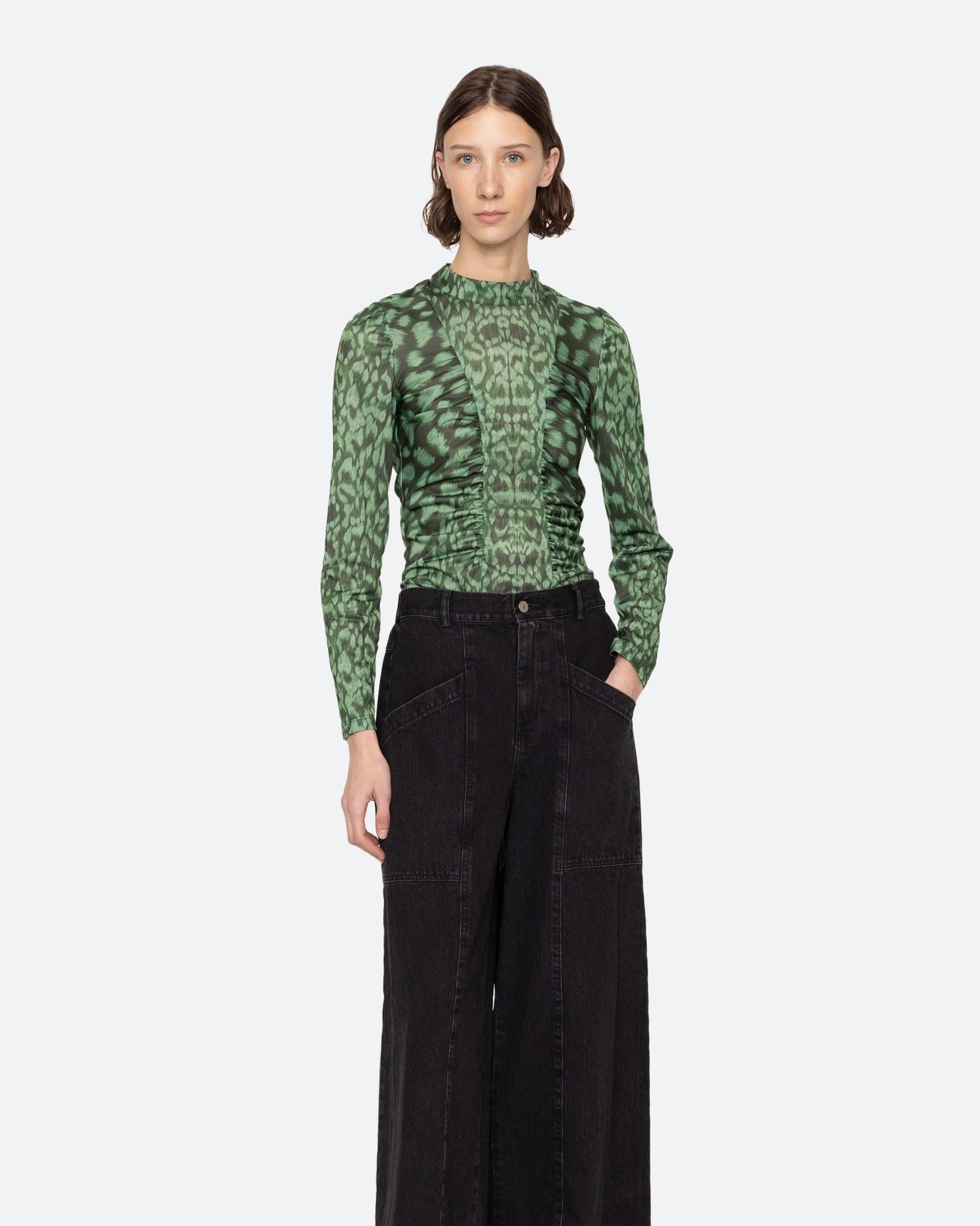 Sea Claude Print Turtleneck