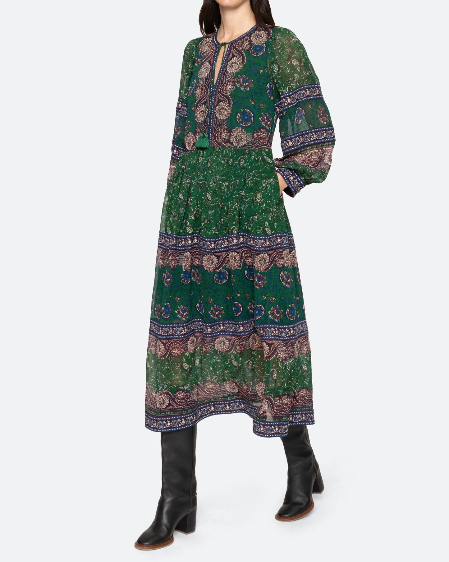 Sea Melba L/SLV Midi Dress