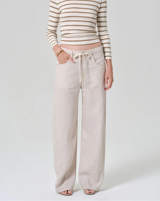 Citizens of Humanity Brynn Drawstring Trouser in Linen