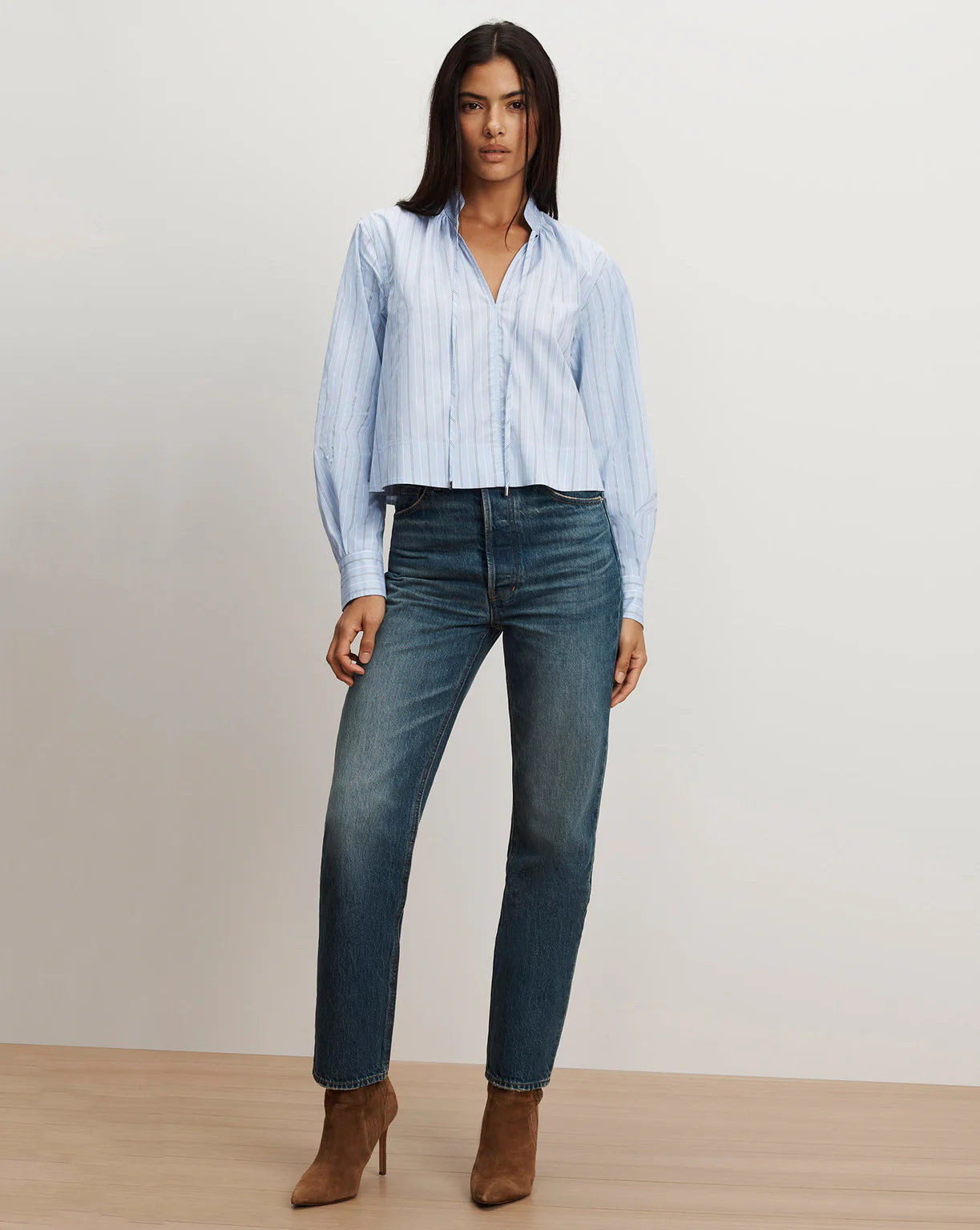 Veronica Beard Kaits Striped Blouse