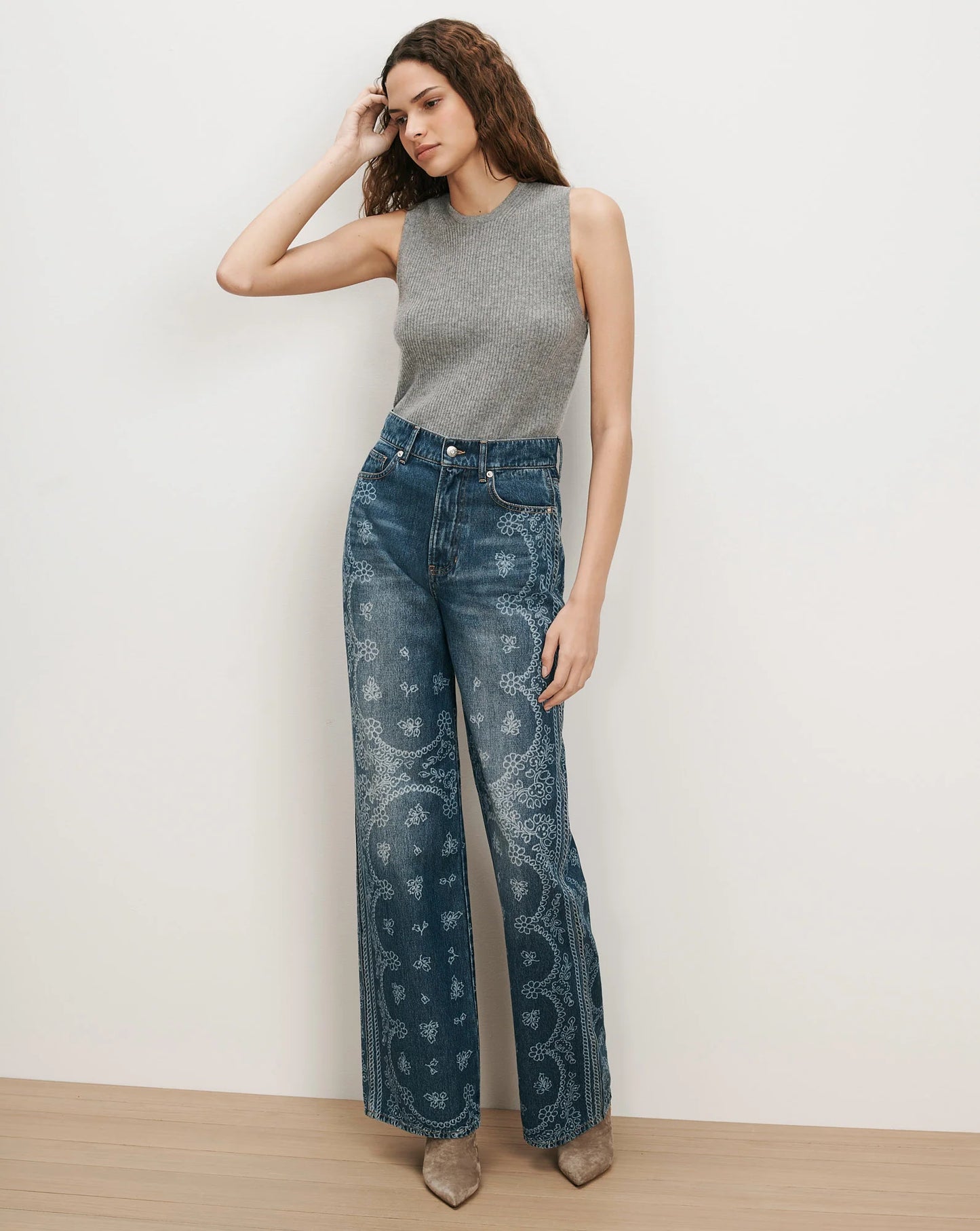 Veronica Beard Taylor High Rise Wide Leg