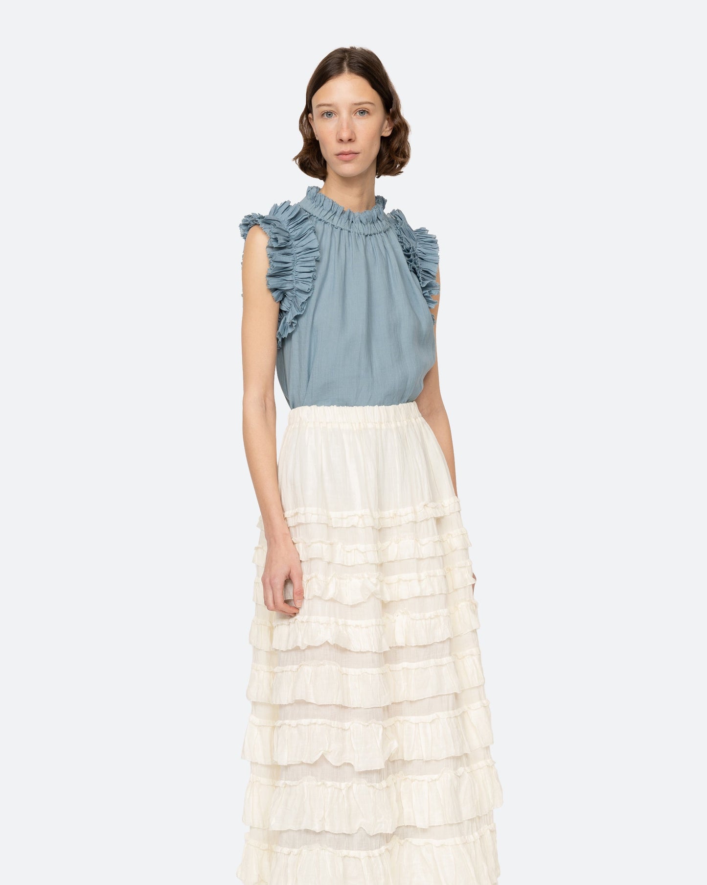 Sea Anise Flutter SLV Top