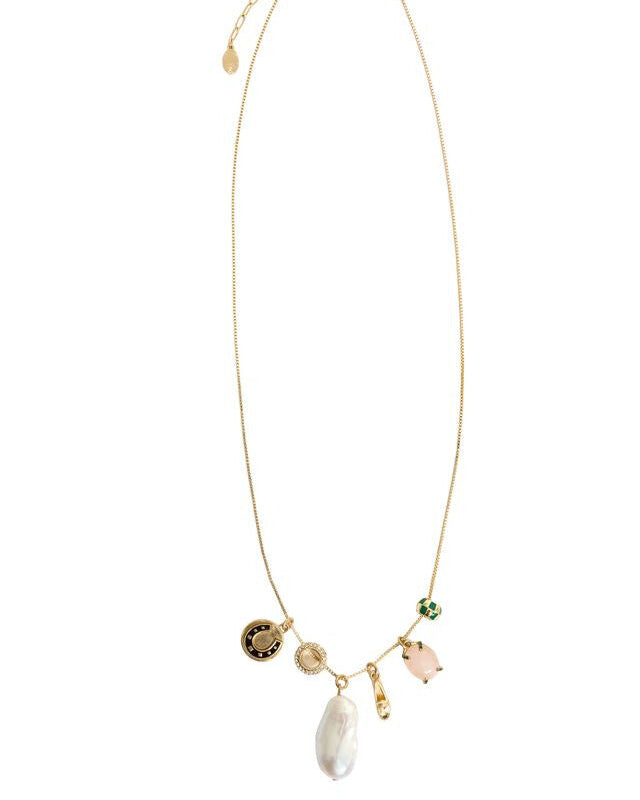 Clare V Margaux Charm Necklace