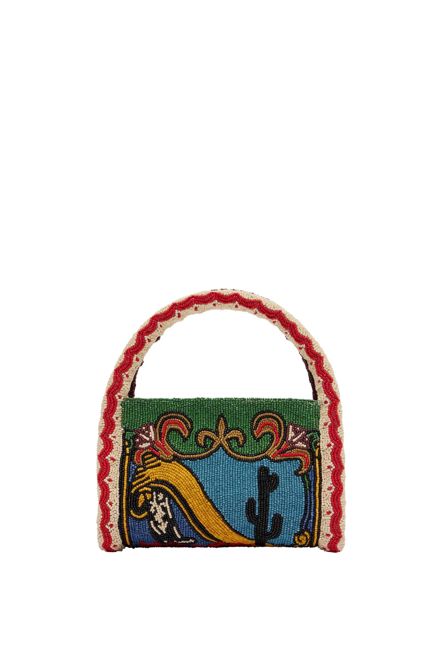 Alemais Ace Beaded Barrel Bag