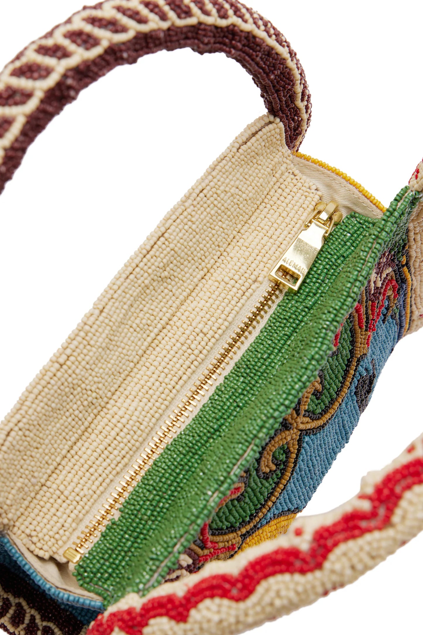Alemais Ace Beaded Barrel Bag