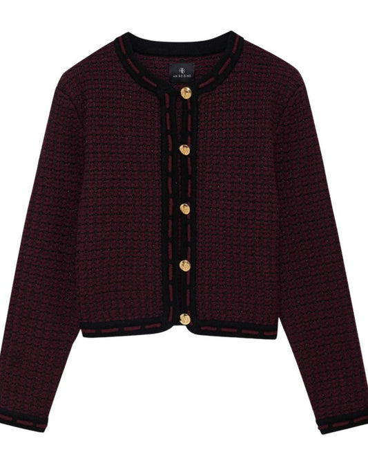 Anine Bing Nora Tweed Cardigan