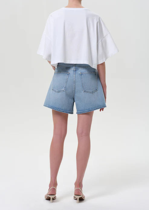 AGOLDE Rhoda Pleated A-Line Short