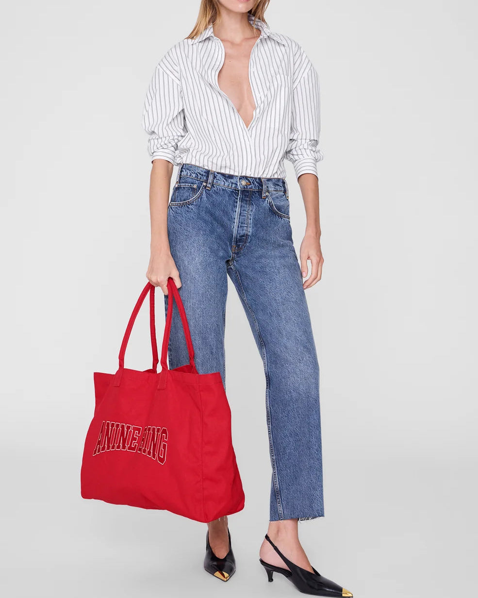 Anine Bing Leo Canvas Tote