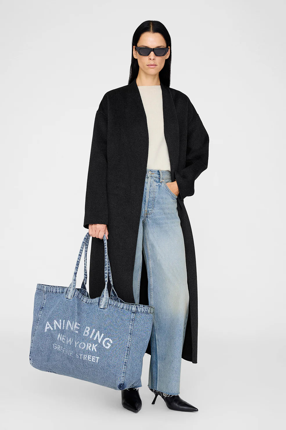 Anine Bing Leo Canvas Tote