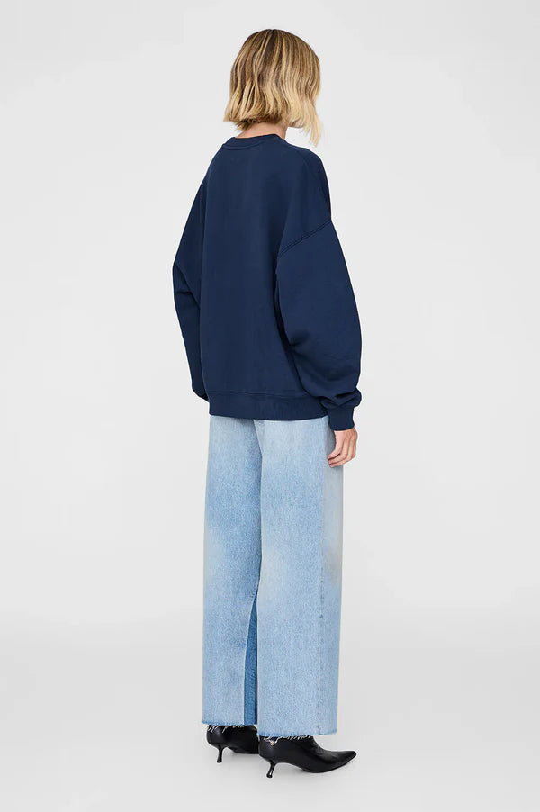 Anine Bing Miles Letterman Sweatshirt