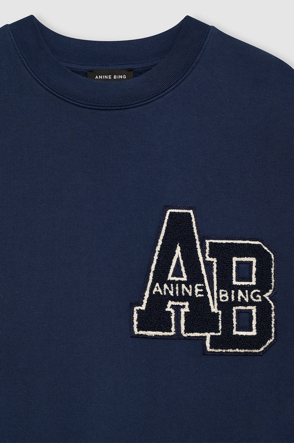 Anine Bing Miles Letterman Sweatshirt
