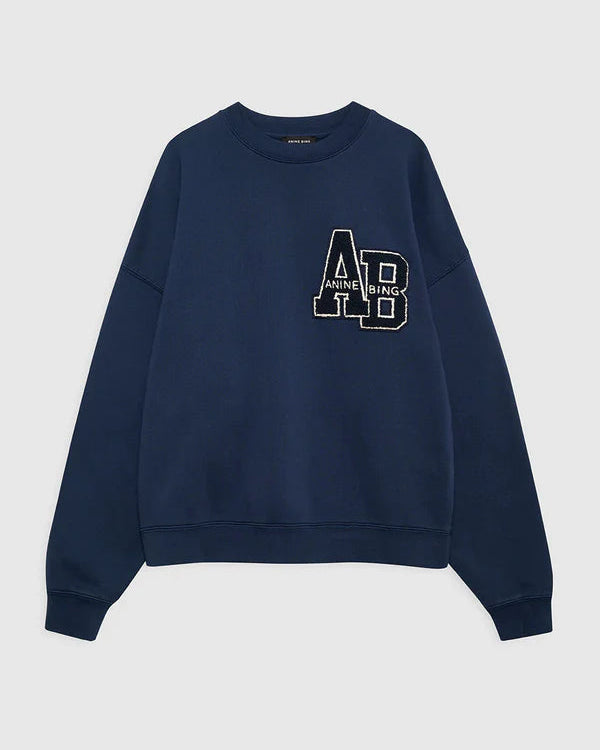 Anine Bing Miles Letterman Sweatshirt