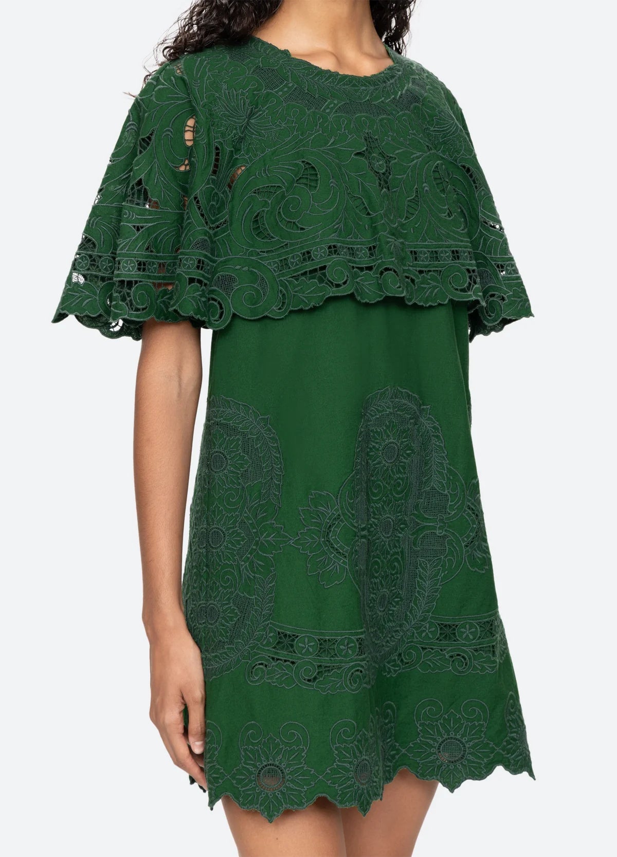 Sea Ceci Embroidery Mini Dress