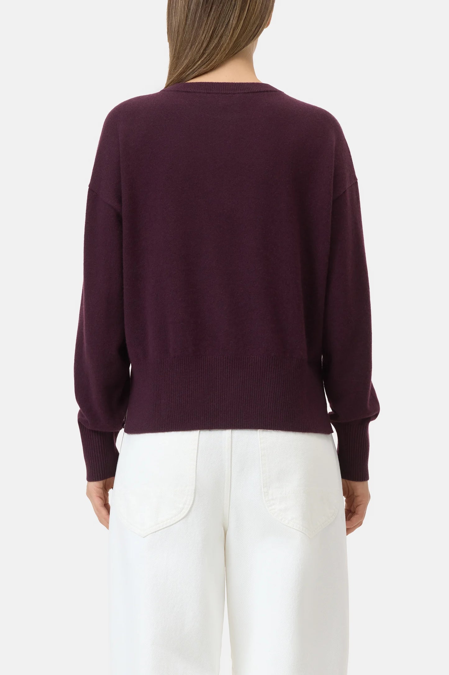 Closed Crew Neck with Slits