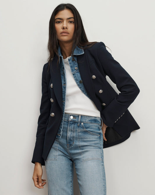 Veronica Beard Slate Denim Dickey