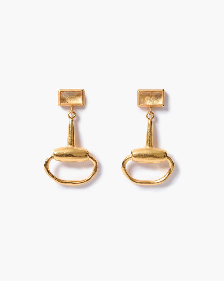 Chan Luu Horsebit Drop Earrings