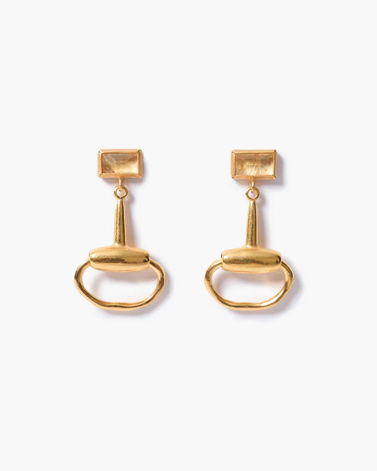 Chan Luu Horsebit Drop Earrings