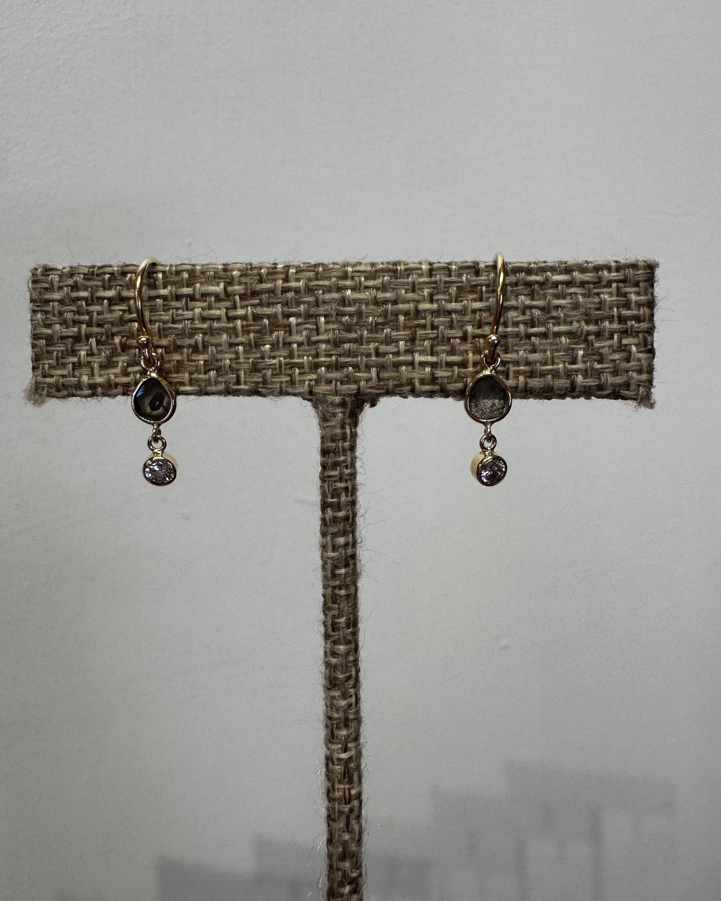 Chan Luu Black Diamond Earrings