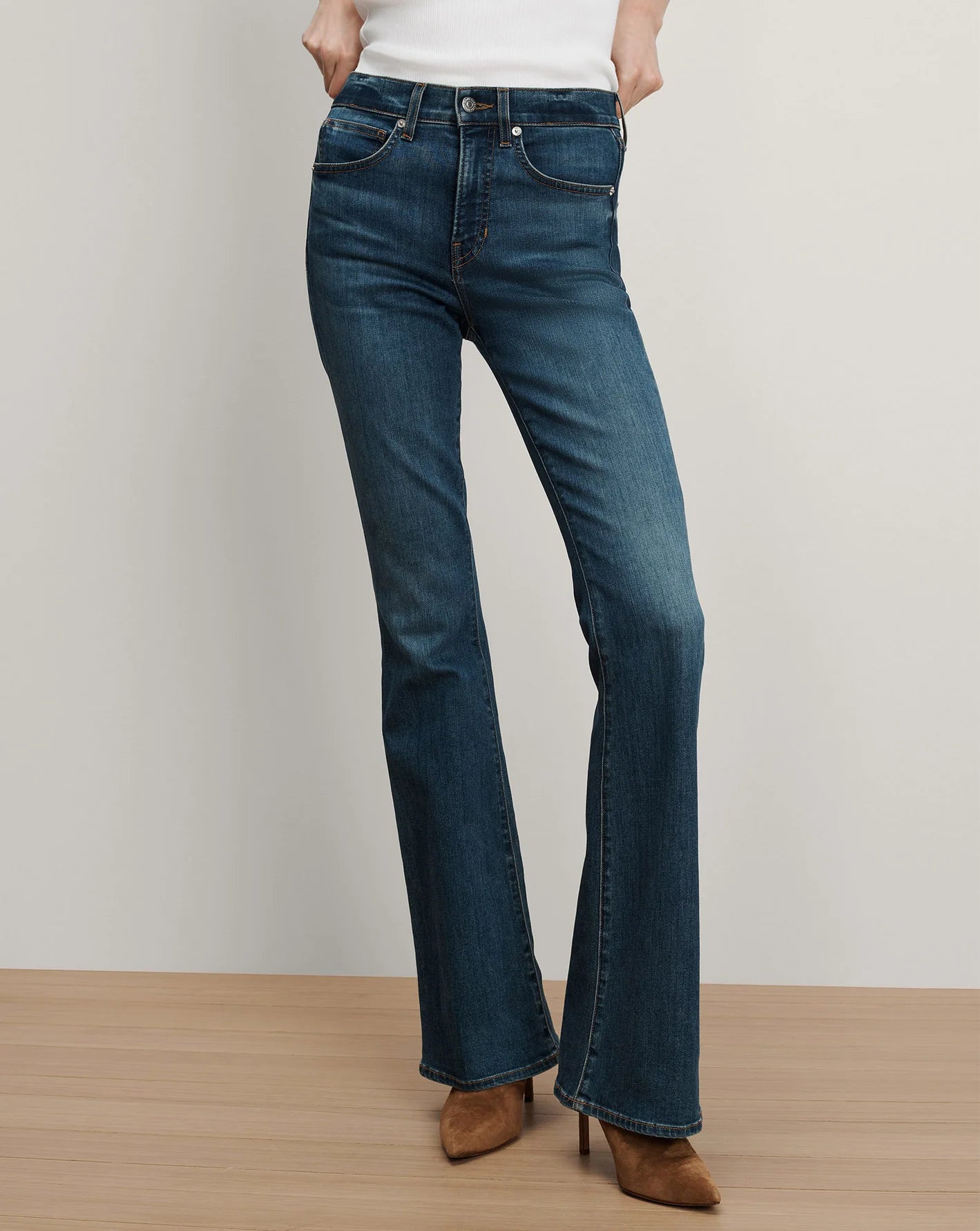 Veronica Beard Beverly High Rise Skinny Flare