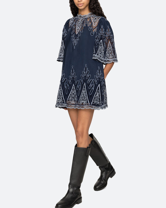 Sea NY Vali EMB Mini Dress