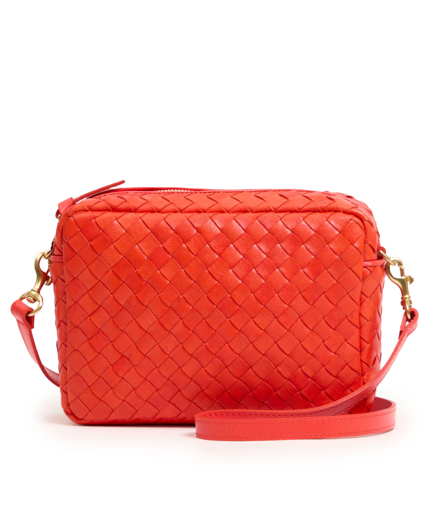 Clare V Midi Sac - Medium Woven Diagonal