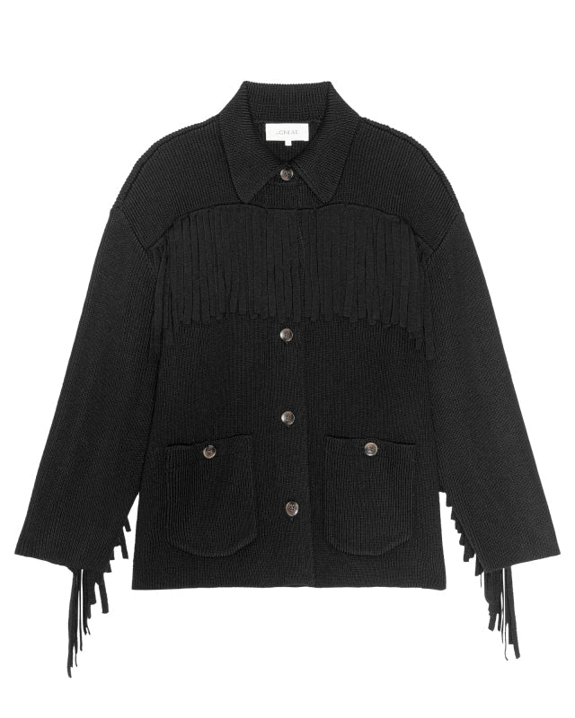 The Great The Western Fringe Sweater Jacket