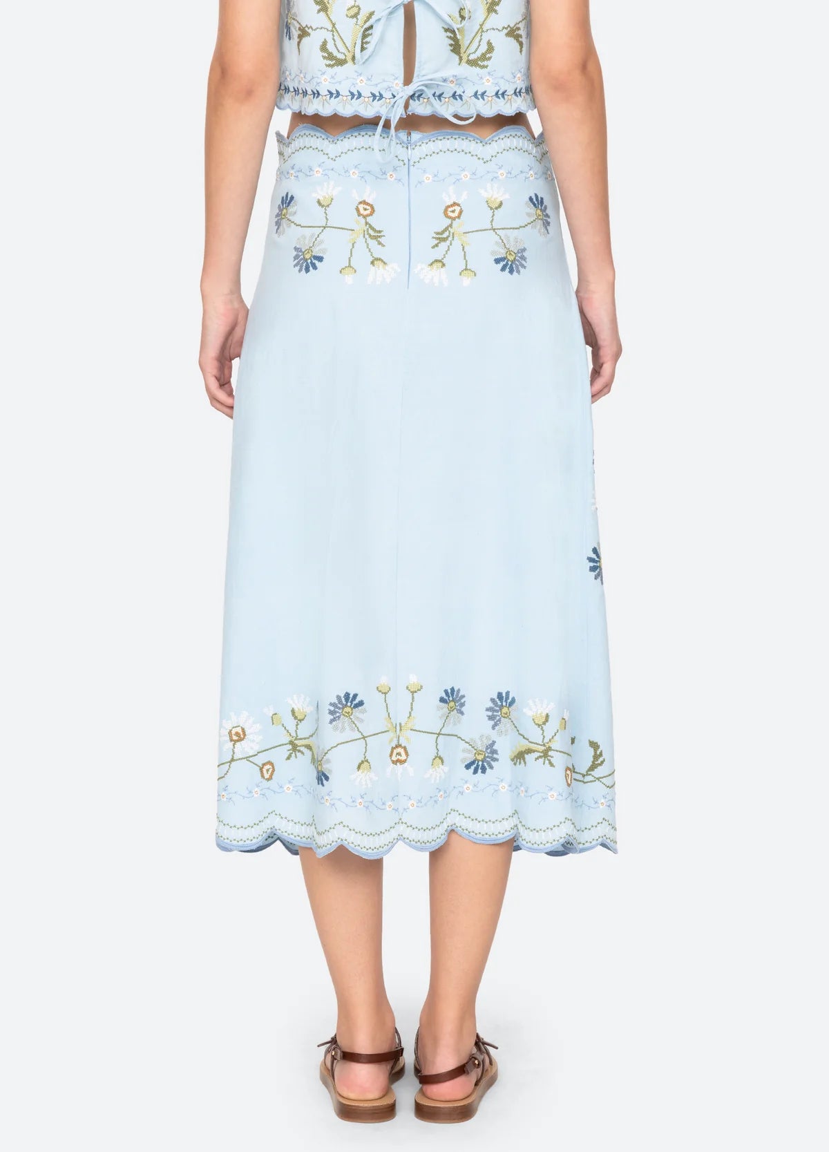 Sea NY Audra Embroidery Skirt