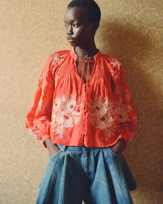 Sea NY Serafina Embroidery Blouse