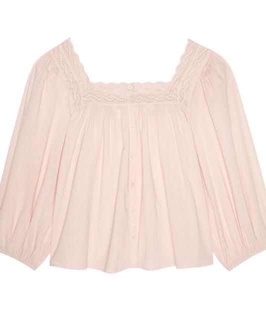 The Great The Eyelet Button Sleep Top