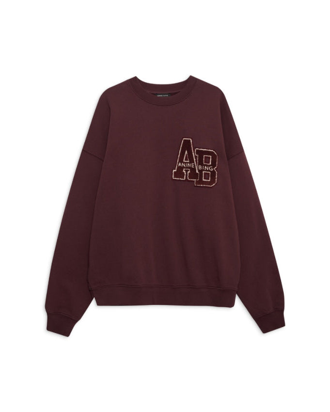 Anine Bing Miles Letterman Sweatshirt
