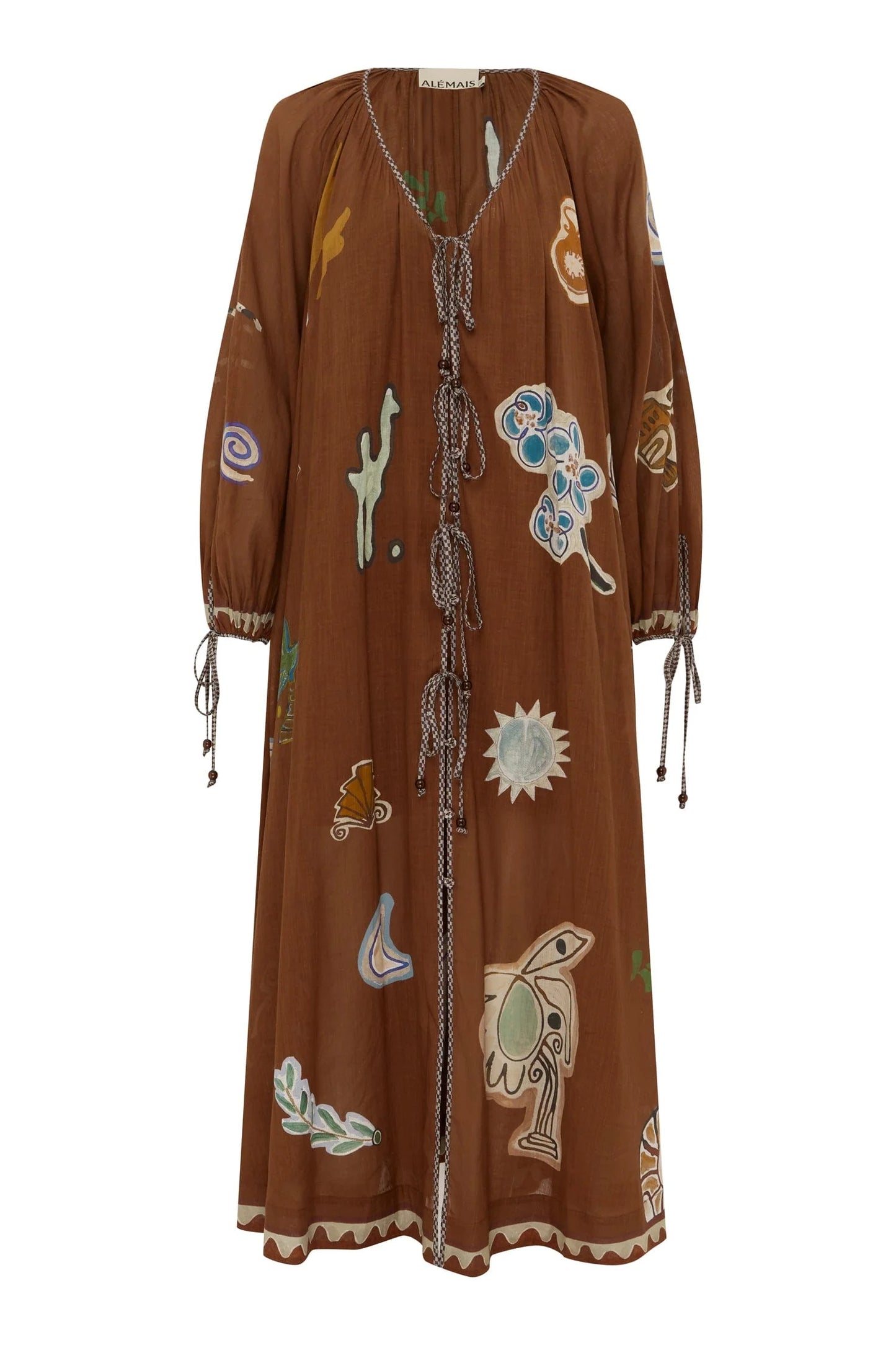 Alemais Laurence Tie Front Shirtdress