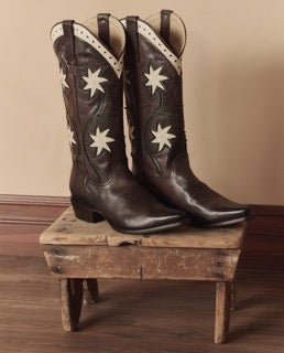 The Great The Cowboy Boot - Leather Floral