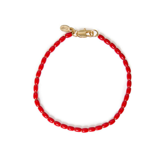 Clare V Enamel Barrel Chain Bracelet