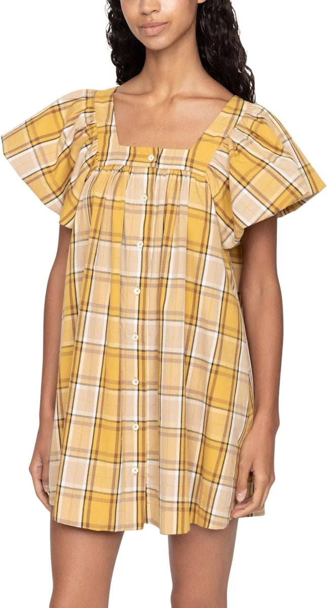 Sea NY Copeland Plaid Mini Dress